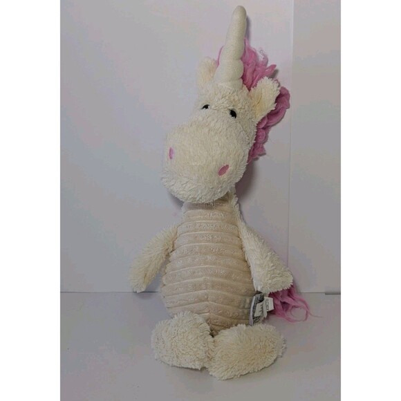 Jellycat Ursula Unicorn Pink Mane Retired Plush Stuffed Animal Ribbed Belly - Picture 1 of 7